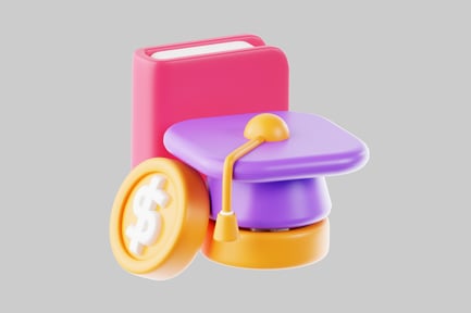 Visualização: Carro de brinquedo com corpo retangular e rodas multicoloridas