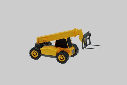 Preview: Yellow forklift vehicle
