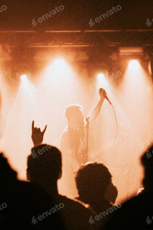 Preview: Rock band playing a small live show