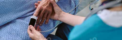 Preview: Senior Person Receiving Medical Care from Female Healthcare Worker