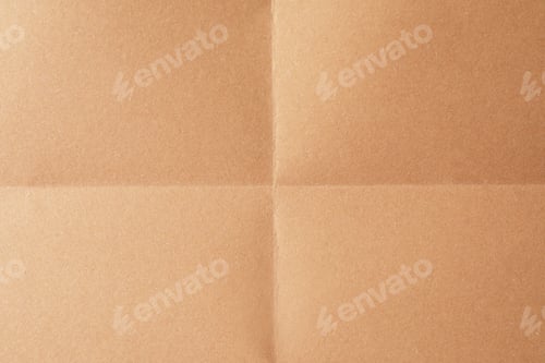 Preview: Folded kraft paper sheet as background, top view