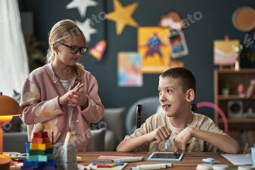 Preview: Children Engaging in Creative Play With Arts and Crafts