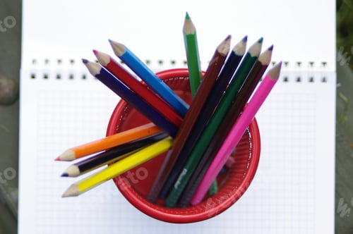 Preview: colored pencils