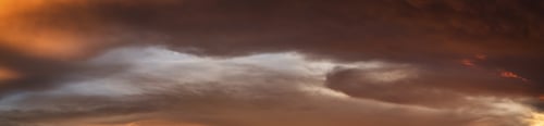 Preview: Dramatic Panoramic View of a cloudscape during a dark and colorful sunset