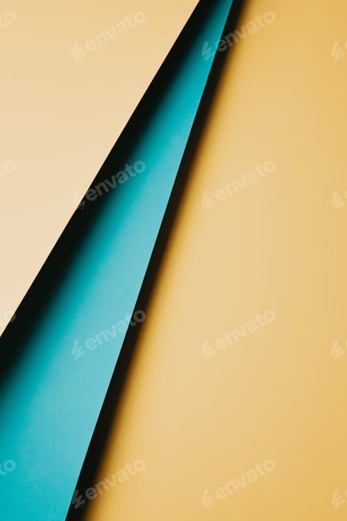 Preview: Flat background with different color layers blue and yellow, ukraine flag. Abstract modern