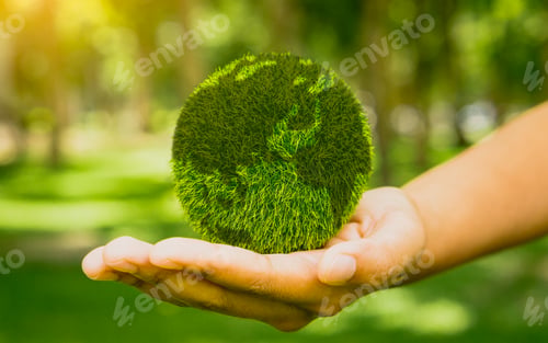 Preview: earth in hands. save of earth.World environment day and sustainable environment concept