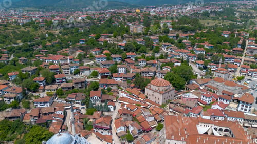 Preview: Safranbolu - Turkey, December 10, 2023. Traditional Ottoman Houses in Safranbolu.