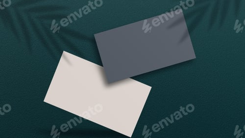 Preview: Empty Business Card Mockup, Blank Professional Luxury Card Mock-up