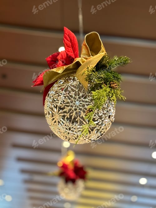 Preview: christmas decoration hanging in a room