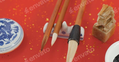 Preview: Writing Chinese calligraphy working tools