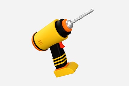 Preview: Drill Machine 3D Illustration
