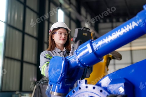 Preview: Robotic Arm modern industrial technology. Automated production