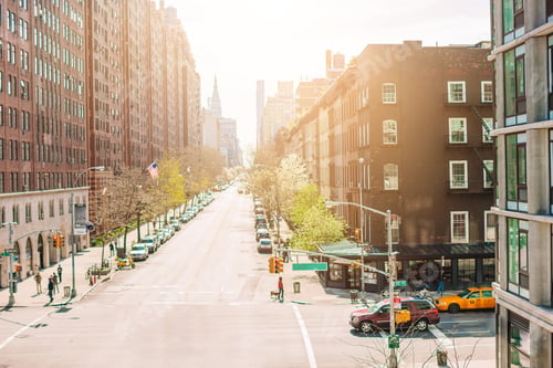 Preview: Empty streets in West Village at New York Manhattan, USA