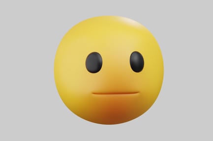 Preview: Neutral yellow emoji face