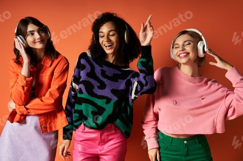 Preview: Trio of vibrant beauties: cultural harmony
