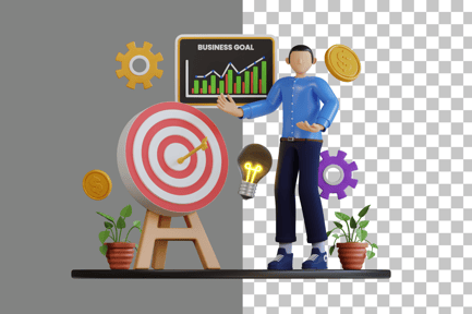 Preview: Business Goal 3D Illustration