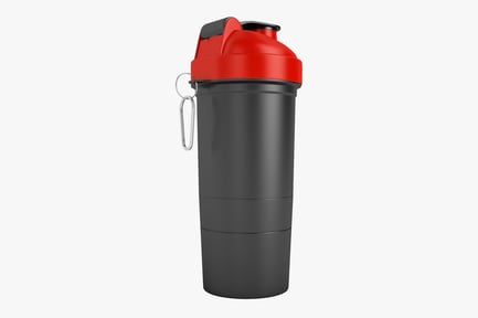 Preview: Sport Shaker Bottle with Carabiner Clip