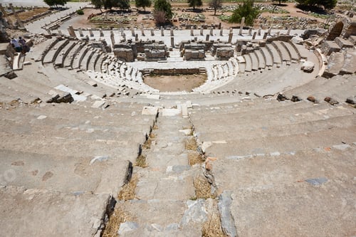 Preview: Ephesus archeological site. Ancient odeon. Roman empire in Turkey