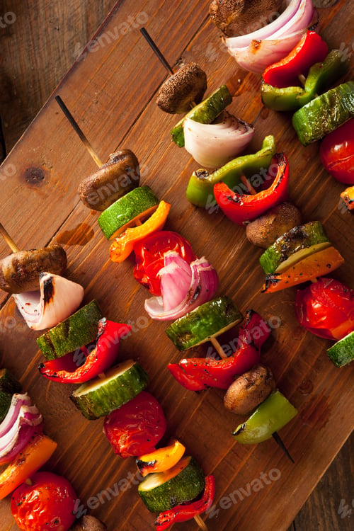 Preview: Organic Homemade Vegetable Shish Kababs