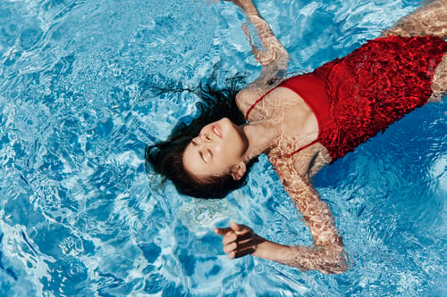 Preview: Woman water summer lifestyle female pool beauty