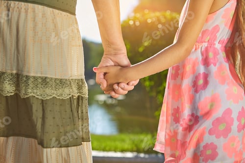 Preview: Child with grandma holding hands