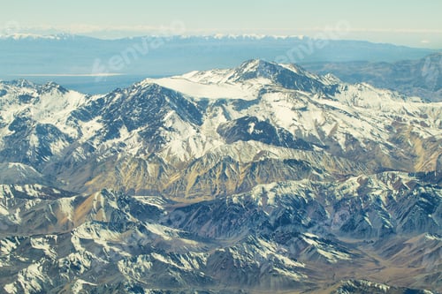 Preview: Aerial andean mountains landscape