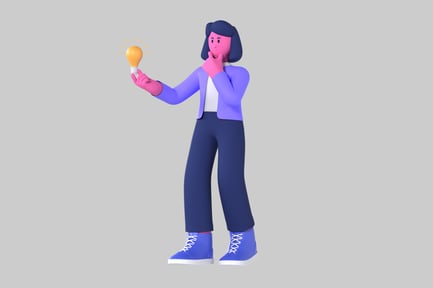 Preview: Cartoon idea woman
