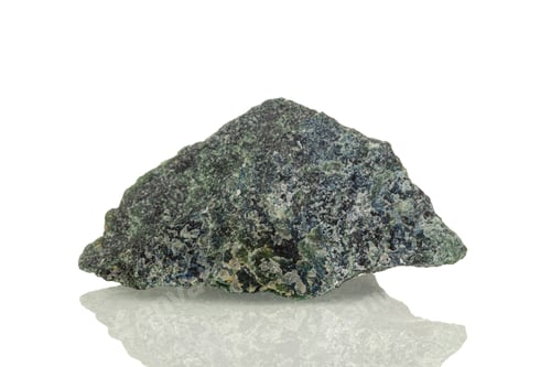 Preview: macro mineral stone Dumortierite on a white background