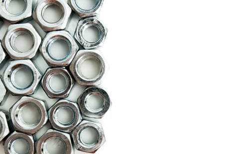 Preview: Metalwork. Metal fixture on a white background.