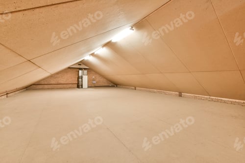 Preview: Roof beams in mansard apartment