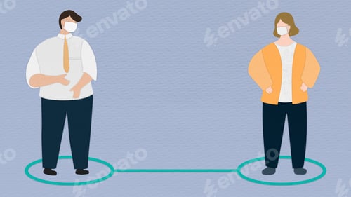 Preview: Practice social distancing to prevent covid-19 social banner