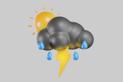 Preview: Rainy weather sunny cloud burst