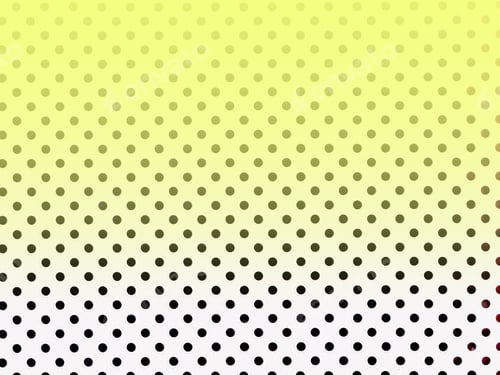 Preview: Lemony yellow white and black polka dot background