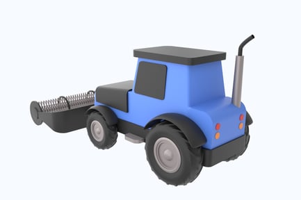 Preview: Combine Harvester 3D Illustration