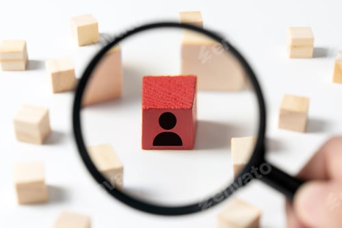 Preview: Human resource recruitment searching for a new employee or talent for job position