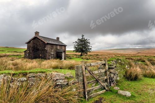 Preview: Abandoned Farmhouse On A Stormy Day in Dartmoor