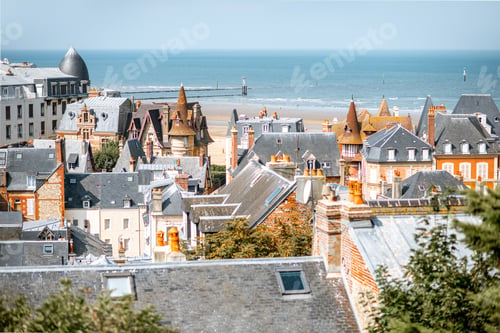 Preview: Cityscape view oof Trouville in France