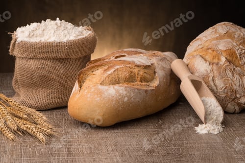 Preview: Rustic bread and wheat