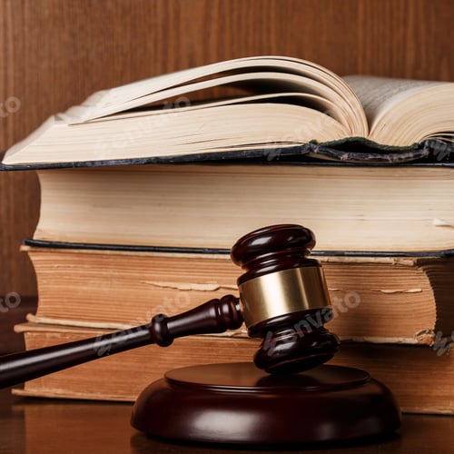 Preview: Gavel and books