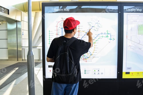 Preview: Man Looking at Map