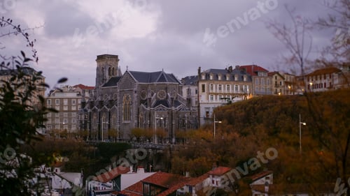 Preview: Scenic suburb with waterfront views in the distance: Biarritz Palace, France