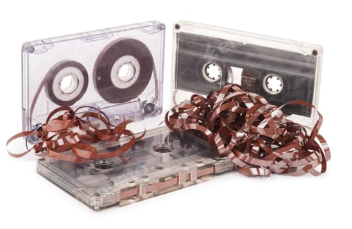 Preview: Audio cassette with tape tangle