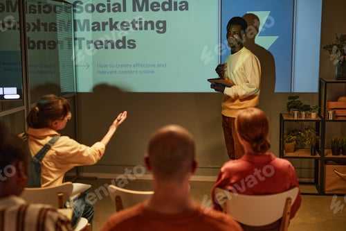 Preview: Young Marketing Expert Giving Presentation