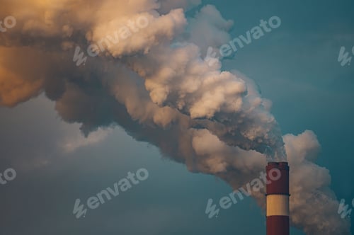 Preview: Thick smoke from plant chimney polluting the air
