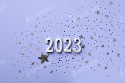 Preview: Concept of Happy New Year 2023, Happy New Year composition