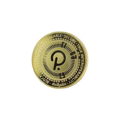 Preview: Polkadot cryptocurrency white background