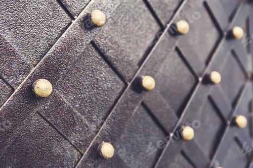 Preview: Vintage metallic pattern. Decorative checkered elements