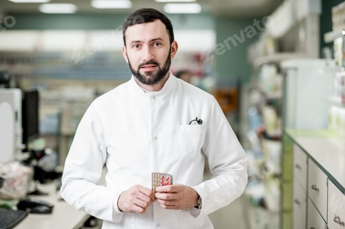 Preview: Pharmacist in the pharmacy store