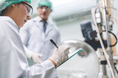 Preview: professional health care researchers working in medical science laboratory, medicine technology