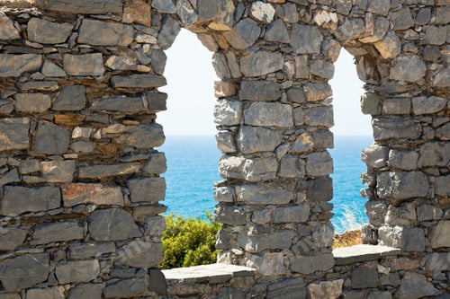 Preview: Old stone castle windows